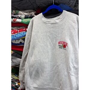 Vintage Lee Sport Wisconsin Badgers 1994 Rose Bowl Sweatshirt Grey Mens XL 23x29